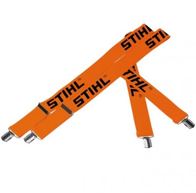 Подтяжки оранжевые 110 см для брюк с поясом, с металлическими зажимами STIHL 00008841510
