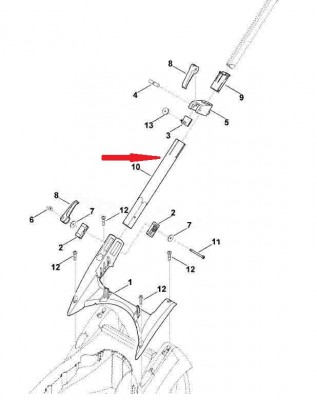 Нижняя часть ведущей ручки ME 339.0 C, шт