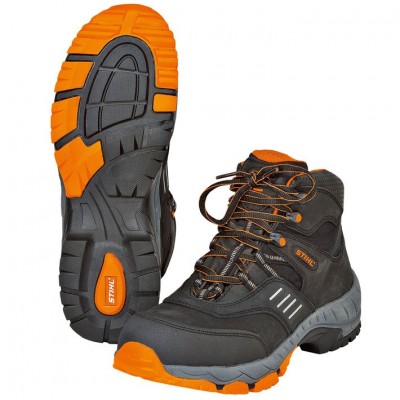 Защитные ботинки на шнуровке WORKER S3, чёрные/ора 00008851348